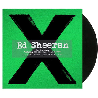 ED SHEERAN X Standard (45 RPM) Vinyl, Cover Dent (Black, 12')