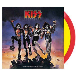 KISS Destroyer 45th Anniversary Deluxe Edition Vinyl (Red/Yellow, 2LP)