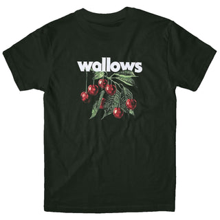 WALLOWS Cherries Tshirt (HT, Forest Green)