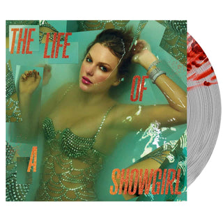 TAYLOR SWIFT The Life of a Showgirl: Honestly Wild Vinyl, Cover Dent (Clear Red Splatter, 12', 1LP)