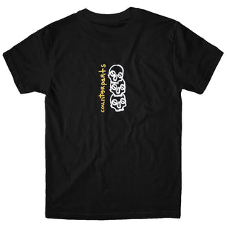 COUNTERPARTS Three Skull Tshirt (Black)