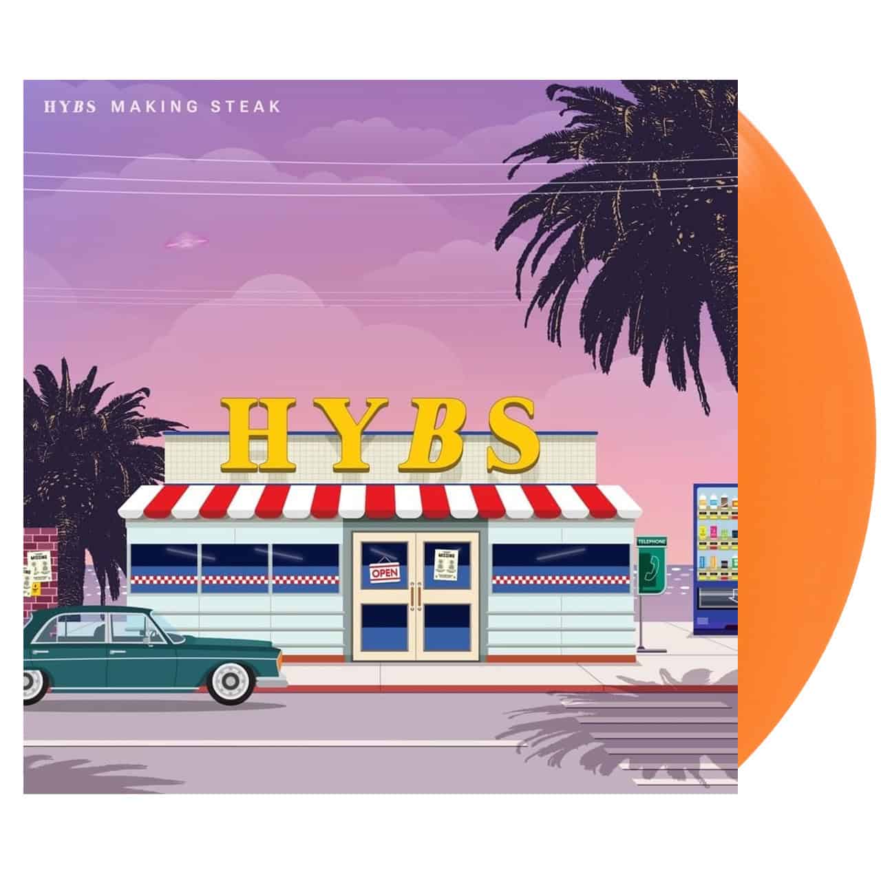 HYBS 「 Making Steak」 ORANGE VINYL HYBS Making Steak Vinyl (Orange, 1LP) – Ted Ellis