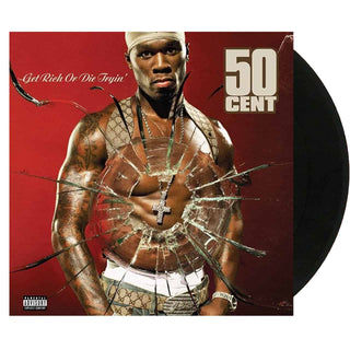 50 CENT Get Rich Or Die Tryin Vinyl, Cover Dent (Black, 2LP) US