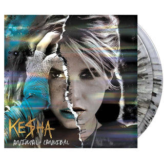 KESHA Animal + Cannibal Vinyl (Target, Black and White Translucent Splatter, 2LP)