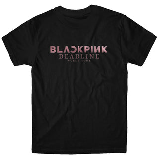 BLACK PNK Deadline World Tour Stops Tshirt (HT, Black, XL)