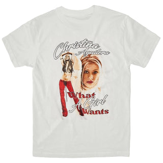 CHRISTINA AGUILERA What A Girl Wants Tshirt (White)