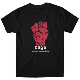 RAGE AGAINST THE MACHINE Red Fist Tshirt (Black)