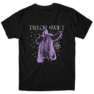 TAYLOR SWIFT The Eras Tour Live Photo Stars Tshirt (Black)