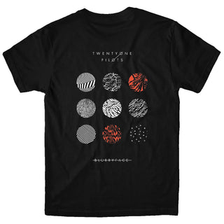 TWENTY ONE PILOTS Blurryface Album Cover Tshirt (HT, Black)