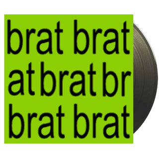 BRAT (Clear PVC Sleeve) Vinyl, Cover Dent (Transluscent Black, 1LP)  by CHARLI XCX