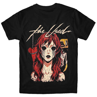 THE USED Woman Mascara Tears Tshirt (Black)