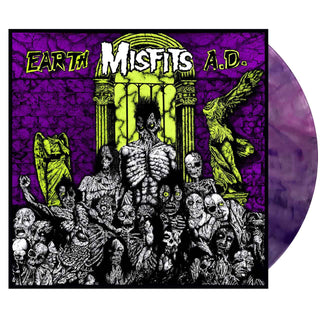 THE MISFITS Earth A.D. / Wolfs Blood Vinyl, Cover Dent (Purple Swirl, 1LP)
