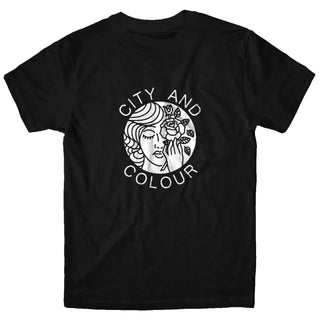 CITY AND COLOUR Flower Tshirt (Black)