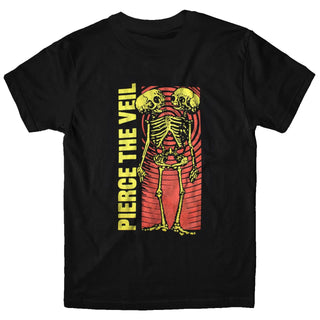 PIERCE THE VEIL Wavy Skeleton Tshirt (RO, Black)