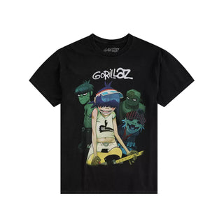 GORILLAZ Guitar Pose Tshirt (HT, Black)