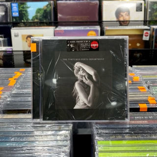 TAYLOR SWIFT The Tortured Poets Department The Black Dog Poster Edition CD, Case Dent (Target, Jewel Case)