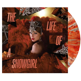 TAYLOR SWIFT The Life of a Showgirl: The Tiny Bubbles in Champagne Edition Vinyl (Red/Lace Transparent, 1LP)