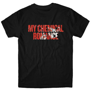 MY CHEMICAL ROMANCE Blood Splatter Logo Tshirt (AMP, Black)