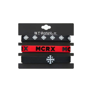 MY CHEMICAL ROMANCE 10th Anniversary Logo Rubber Bracelet Set Accessory