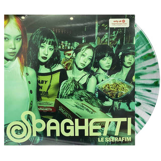 LE SSERAFIM Spaghetti Vinyl, Cover Dent (Target, Evergreen Splatter, 1LP)