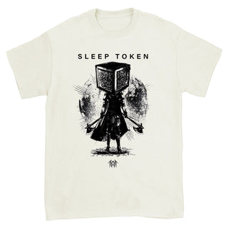 SLEEP TOKEN Axe Samurai Tshirt (AMP, Vintage White)